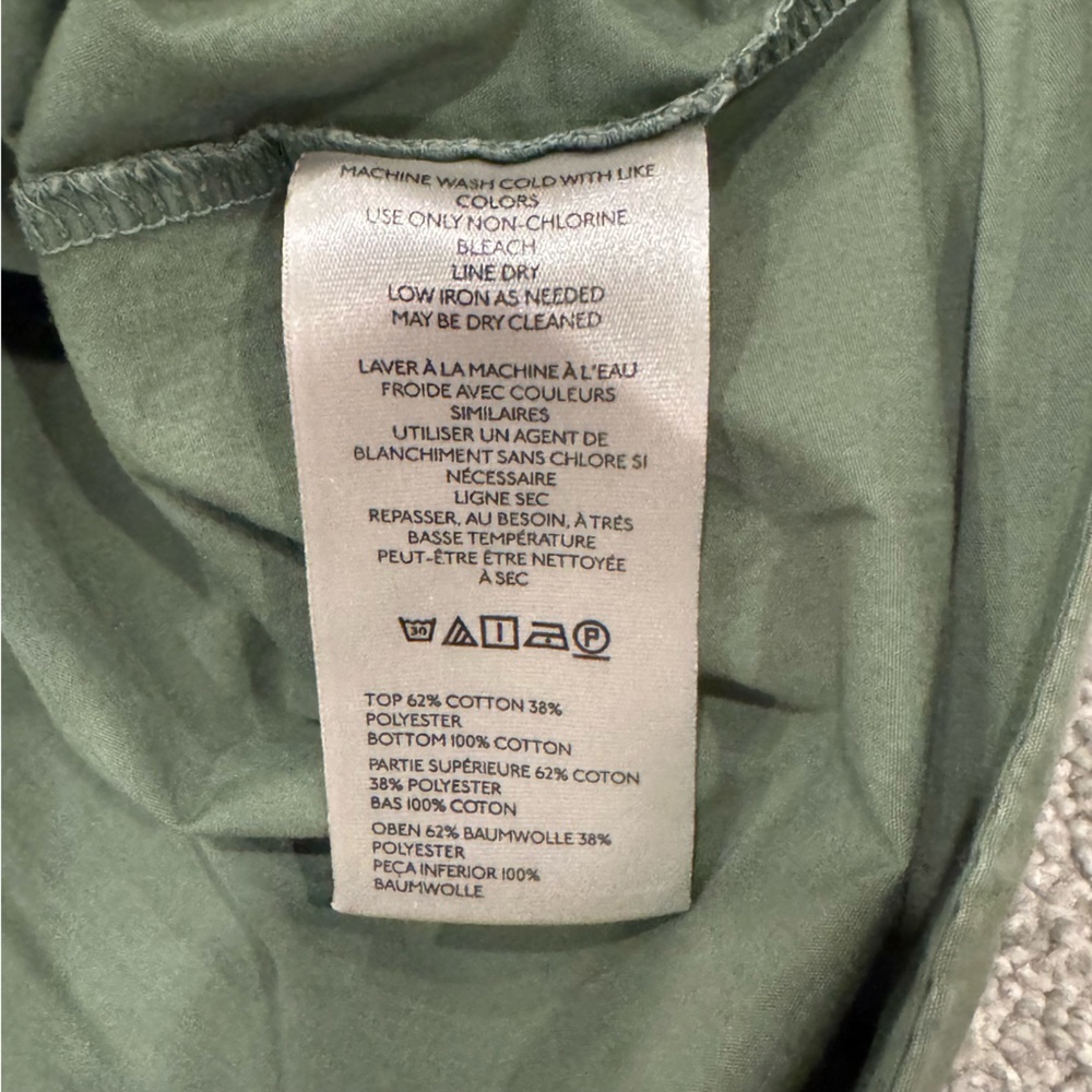 Anthropologie Pilcro Short Sleeve Sweatshirt mini dress Size Small Moss Green - Picture 11 of 12